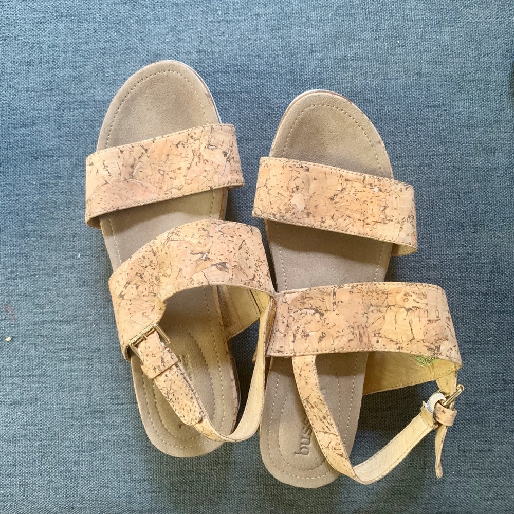Bussola PEG CORK NATURE open toe sandals